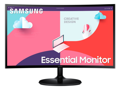 Samsung S360C/ 24"/ prohnutý/ 1920x1080/ VA/ 4ms/ 250 cd/m2/ HDMI/ D-Sub/ sluchátkový port/ VESA/ černý, LS24C360EAUXEN