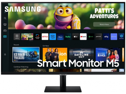 Samsung Smart Monitor M50C/ 27"/ 1920x1080/ VA/ 4ms/ 250 cd/m2/ HDMI/ USB/ VESA/ černý, LS27CM500EUXDU