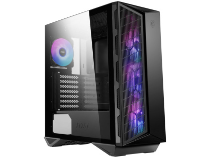 MSI skříň MPG GUNGNIR 111R/ bez zdroje/ levé temperované sklo/ 4x 120 mm ARGB fan/ 1x USB-C/ 2x USB3.2/ černá, 306-7G10X21-W57
