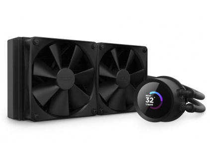 NZXT vodní chladič Kraken 240 / 2x120mm fan / 4-pin PWM / LCD disp. / 6 let, RL-KN240-B1