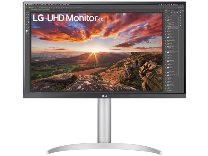 LG monitor 27UP85NP IPS 4K / 3840x2160 / 5ms / 1200:1 / 400cd / 2xHDMI / DP / USB-C/ repro / bílý, 27UP85NP-W.BEU