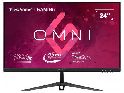 ViewSonic VX2428 OMNI / 24"/ IPS / 16:9/ 1920x1080 / 165Hz/ 0,5ms/ 250cd/m2 / Freesync premium / 2xHDMI / DP / repro, VX2428