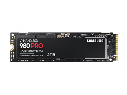 Samsung SSD 2TB 980 PRO NVMe M.2 (ctení/zápis: 7000/5100MB/s), MZ-V8P2T0BW