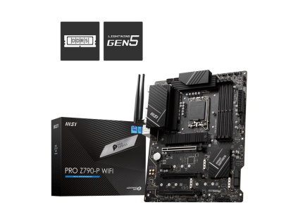 MSI MB Sc LGA1700 PRO Z790-P WIFI, Intel Z790, 4xDDR5, 1xDP, 1xHDMI, WI-FI, PRO Z790-P WIFI