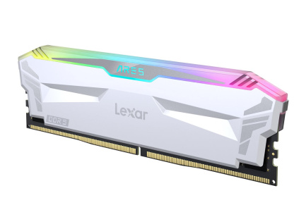 Lexar ARES DDR5 32GB (kit 2x16GB) UDIMM 6400MHz CL32 XMP 3.0 - RGB, Heatsink, bílá, LD5EU016G-R6400GDWA