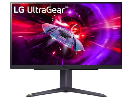 LG monitor 27GR75Q-B 27" QHD 165Hz/ 2560x1440 /16:9/ 300 cd/m2/ 1ms (GtG)/ HDMI /DP/Pivot/výškově nastavitelný, 27GR75Q-B.AEU