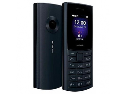Nokia 110 4G Dual SIM, černo-modrá (2023), 1GF018MPE1L07