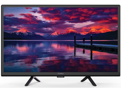 STRONG LED TV 24"/ SRT24HE4023/ HD Ready/ 1366x768/ DVB-T2/C/S2/ H.265/HEVC/ 2x HDMI/ USB/ 12V/ černá/ F, SRT24HE4023