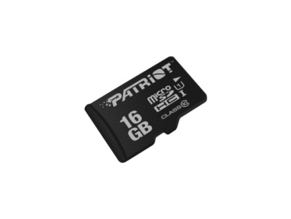 PATRIOT 16GB microSDHC Class10 bez adaptéru, PSF16GMDC10