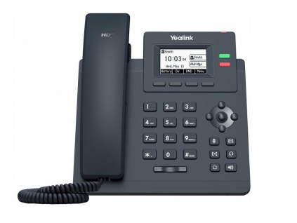 Yealink SIP-T31 SIP telefon, 2,3'' 132x64 podsv. LCD, 2 x SIP úč., 100M Eth, SIP-T31