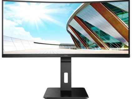 AOC CU34P2A 34"W VA LED 3440x1440 50 000 000:1 4ms 300cd HDMI DP USB pivot černý, CU34P2A