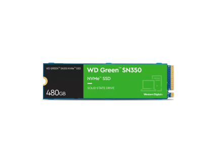 WD GREEN SSD NVMe 500GB PCIe SN350, Geb3 8GB/s, (R:2400/W:1650 MB/s), WDS500G2G0C