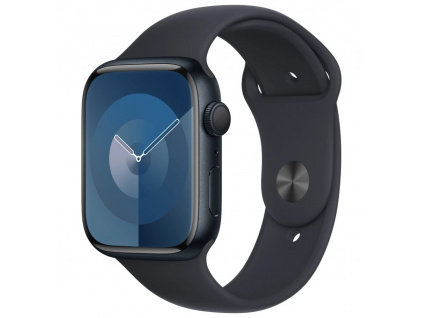 Apple Watch Series 9 41mm Temně inkoustový hliník s temně inkoustovým sportovním řemínkem M/L, MR8X3QC/A