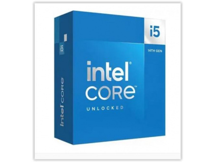 INTEL cpu CORE i5-14600K socket1700 Raptor Lake BOX 125W/181W 14.generace (bez chladiče, od 2.6GHz do 5.3GHz, 14x jádro, 20x vlákno, 24MB cache, pro DDR4 do 3200, pro DDR5 do 5600), grafika, virtualizace, BX8071514600K