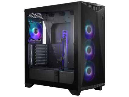 MSI skříň MPG GUNGNIR 300R AIRFLOW/ bez zdroje/ levé temperované sklo/ 4x 120 mm A-RGB fan/ 1x USB-C/ 2x USB3.2/ černá, 306-7G21R21-W57
