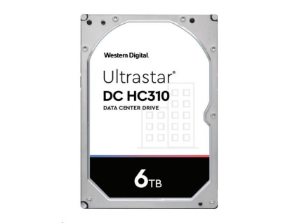 Western Digital Ultrastar® HDD 6TB (HUS726T6TAL5201) DC HC310 3.5in 26.1MM 256MB 7200RPM SAS 512E TCG P3 (GOLD SAS), 0B36049