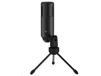 LORGAR mikrofon Soner 521 pro Streaming, kondenzátorový, Volume, černý, LRG-CMT521