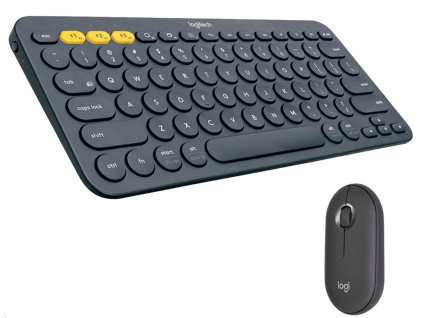 Logitech Pebble 2 Combo - TONAL GRAPHITE for Mac - US INT'L - 2.4GHZ/BT - INTNL-973 - MAC, 920-012244