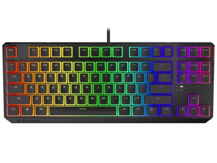 Endorfy herní klávesnice Thock TKL Pudd.Khail BL RGB /USB/ blue sw. / drátová / mechanická / US layout / černá RGB, EY5A004