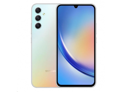 Samsung Galaxy A34 (A346), 6/128 GB, EU, 5G, stříbrná, SM-A346BZSAEUE