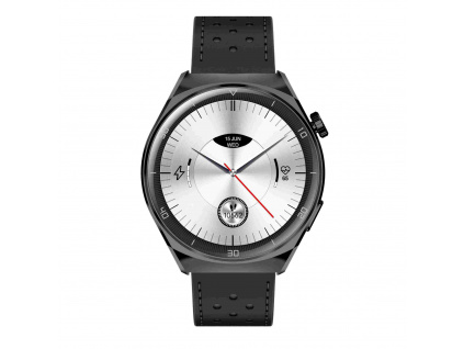Garett Smartwatch V12 Black leather, V12_BLK_LTR