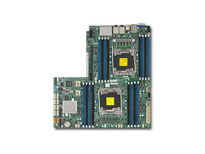 SUPERMICRO MB 2xLGA2011-3, iC612 16x DDR4 ECC,10xSATA3,(PCI-E 3.0 x32),2x10GbE LAN, 2x PCI-E 3.0 NVMe x4,IPMI, MBD-X10DRW-NT-O