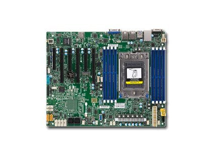 SUPERMICRO MB 1xSP3 (Epyc 7000series SoC), 8x DDR4,16xSATA3, 1xM.2, PCIe 3.0 (3 x16, 3 x8), IPMI, 2x LAN, bulk, MBD-H11SSL-i-B