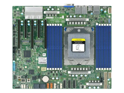 SUPERMICRO MB 1xSP5 (Epyc 9004), 12x DDR5, 8x SATA+6x NVMe/16xSATA+4xNVMe, 2x M.2, PCIe 5.0 (3 x16, 2 x8), 2x10Gb,IPMI, MBD-H13SSL-NT-O
