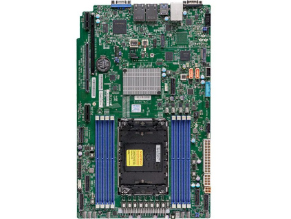 SUPERMICRO MB LGA4677, C741, 8x DDR5 ECC, 10xNVMe, 10xSATA3, 1xM.2, PCIe 5.0/(x32,x8),2x 1Gb LAN,IPMI, WIO, MBD-X13SEW-F-O