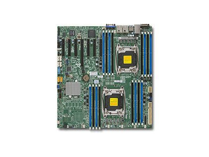 SUPERMICRO MB 2xLGA2011-3, iC612 16x DDR4 ECC R,10xSATA3 (PCI-E 3.0/2,4,1(x16,x8,x4),2x 10GbE LAN,IPMI, MBD-X10DRH-iT-O