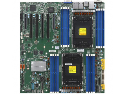 SUPERMICRO MB 2xLGA4677, C741, 16x DDR5 ECC, 6x NVMe, 10xSATA3, 2x M.2, 6x PCIe5.0, 2x 1Gb LAN,IPMI, MBD-X13DEI-B