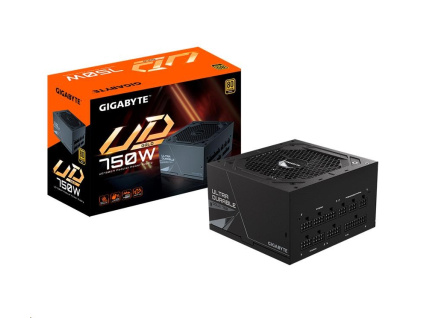 GIGABYTE zdroj UD750GM, 750W, 80+ Gold, 120mm fan, GP-UD750GM