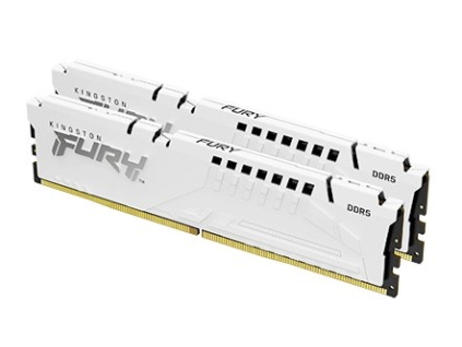 KINGSTON DIMM DDR5 (Kit of 2) FURY Beast White XMP 32GB 6000MT/s CL40, KF560C40BWK2-32