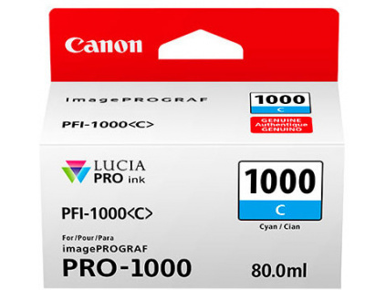 Canon PFI-1000 C, azurový, 0547C001
