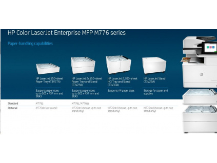 HP Color LaserJet Enterprise MFP M776dn (A3, 46ppm, USB, Ethernet, Print/Scan/Copy, DADF, Duplex), T3U55A#B19