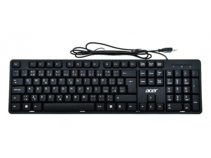 Acer Wired Keyboard/Drátová USB/CZ-SK layout/Černá, GP.KBD11.041