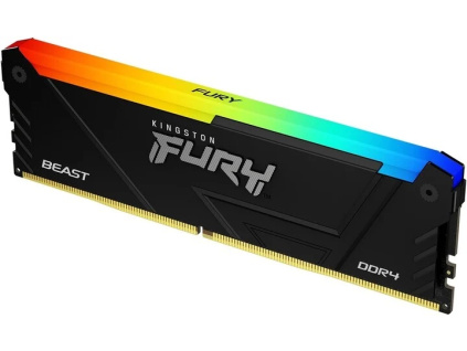 Kingston FURY Beast/DDR4/128GB/3200MHz/CL16/4x32GB/RGB/Black, KF432C16BB2AK4/128