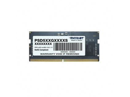 Patriot Signature Line/SO-DIMM DDR5/8GB/4800MHz/CL40/1x8GB, PSD58G480041S
