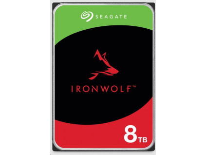 SEAGATE HDD IRONWOLF (NAS) 8TB SATAIII/600, 5400rpm, 256MB cache CMR, ST8000VN002