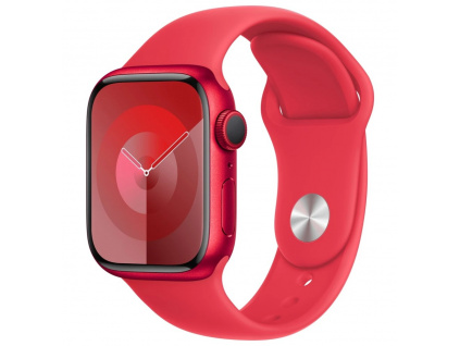 Apple Watch Series 9 41mm (PRODUCT)RED hliník s (PRODUCT)RED sportovním řemínkem S/M, MRXG3QC/A