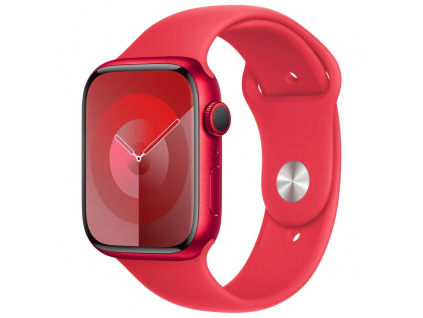 Apple Watch Series 9 45mm (PRODUCT)RED hliník s (PRODUCT)RED sportovním řemínkem M/L, MRXK3QC/A