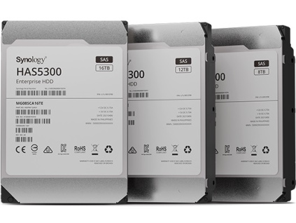 Synology HDD SAS 3.5” 12TB HAS5300-12T, 7200ot./min., cache 256MB, 5 let záruka, HAS5300-12T