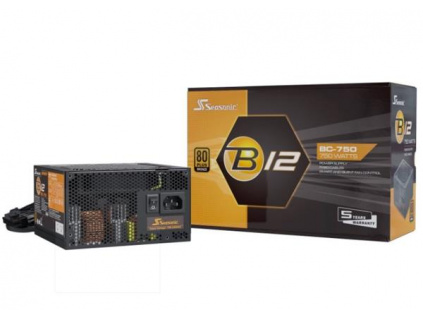 Seasonic zdroj 750W - B12-BC-750, ATX 12V, 80+ Bronze - bez modulární kabeláže, B12-BC-750