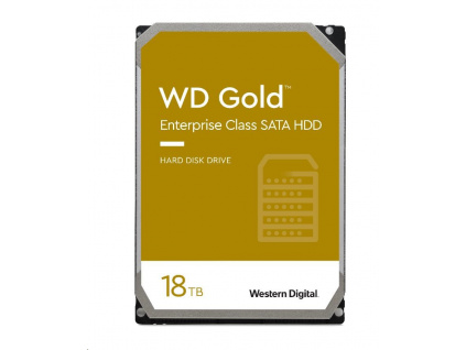 WD GOLD WD181KRYZ 18TB SATA/ 6Gb/s 512MB cache 7200 ot., CMR, Enterprise, WD181KRYZ