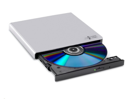 HITACHI LG - externí mechanika DVD-W/CD-RW/DVD±R/±RW/RAM GP57ES40, Slim, Silver, box+SW, GP57ES40