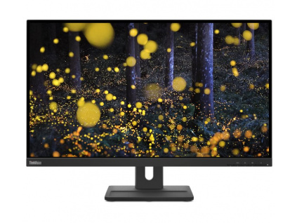 Lenovo E27q-20/ 27" IPS/ 16:9/ 2560 x 1440 QHD/ 350cd/m2/ 1000:1 / 4ms/ HDMI/ DP/ PIVOT/ VESA/ černý, 62D0GAT1EU