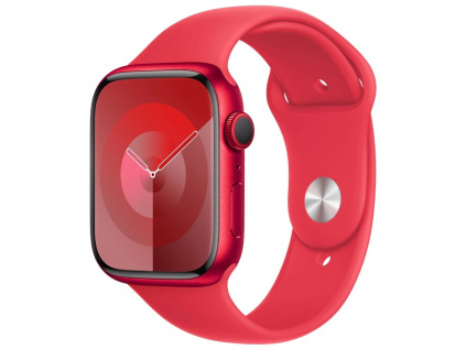 Apple Watch Series 9 45mm (PRODUCT)RED hliník s (PRODUCT)RED sportovním řemínkem S/M, MRXJ3QC/A