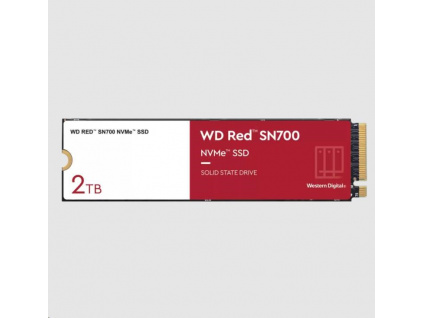WD RED SSD NVMe 2TB PCIe SN700, Geb3 8GB/s, (R:3400/W:2900 MB/s) TBW 2500, WDS200T1R0C