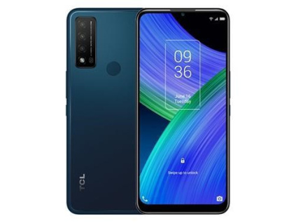 TCL 20R Dual SIM 5G, 4GB/64 GB, NFC, modrá, T767H-2BLCE112