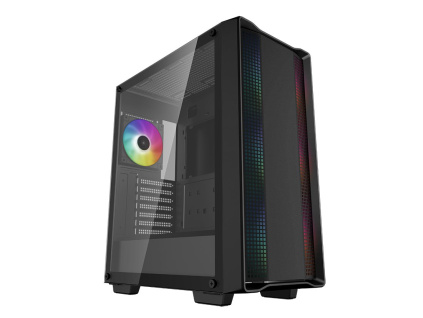 DEEPCOOL skříň CC560 ARGB V2 / ATX / 4x120 mm fan ARGB / USB 3.0 / USB 2.0 / černá, R-CC560-BKTAA4-G-2